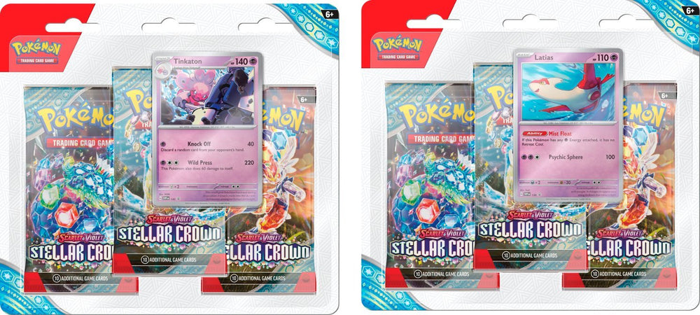 Stellar Crown 3-booster Blister | New | Pokemon (ONLINE ORDER ONLY)