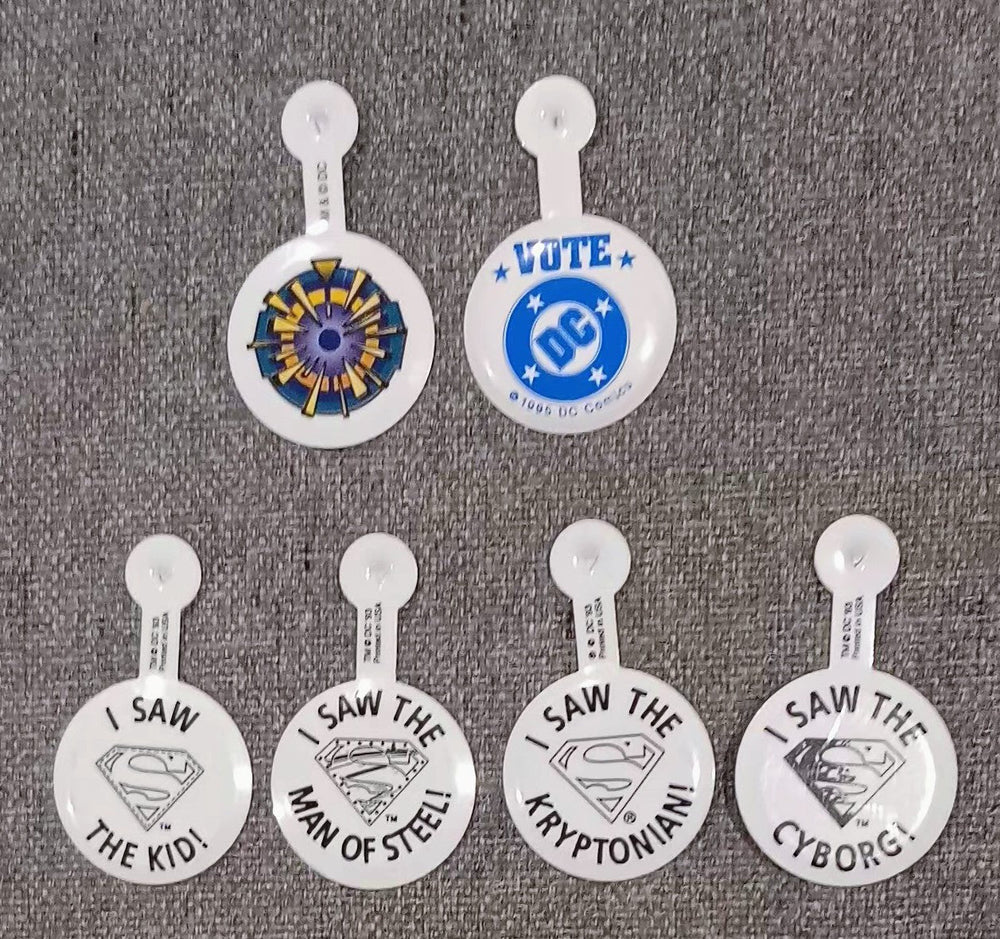 DC Promo Button Set - Superman/Zero Hour (ONLINE ORDER ONLY)