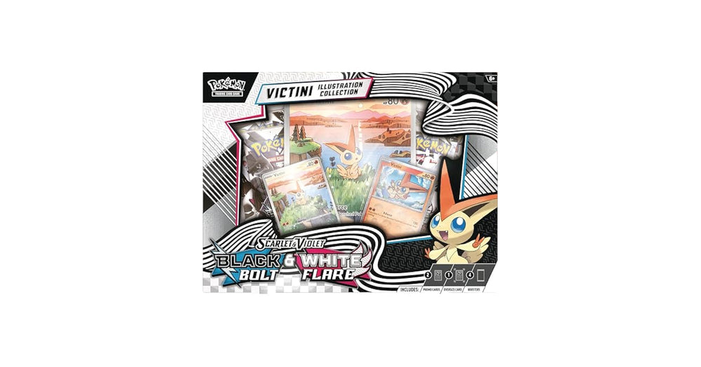 Black Bolt/White Flare Victini Illustration Collection | Pokemon | New (ONLINE ORDER ONLY)