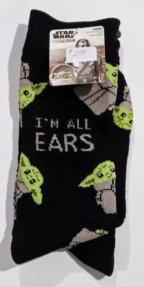 Star Wars Socks - Mandalorian Crew Socks (I'm All Ears) (ONLINE ORDER ONLY)