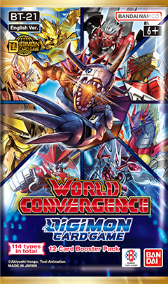 Bt-21 World Convergence Booster Pack | Digimon TCG | New (ONLINE ORDER ONLY)