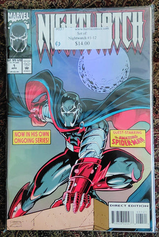 Comic Book Set: Nightwatch #1-12, Marvel Comics (ONLINE ORDER ONLY)