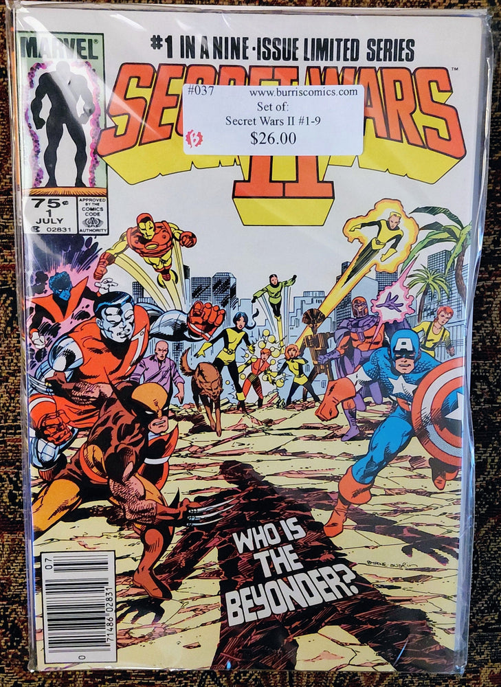 Comic Book Set: Secret Wars II #1-9, Marvel Comics
