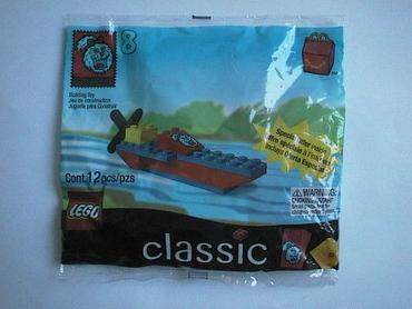McDonald's Happy Meal toy - Classic Lego Boat (with Fry Girl) (ONLINE ORDER ONLY)