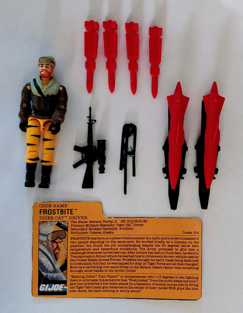 G.I. Joe Vehicle Parts with figure - Tiger Cat with Frostbite (ONLINE ORDER ONLY)