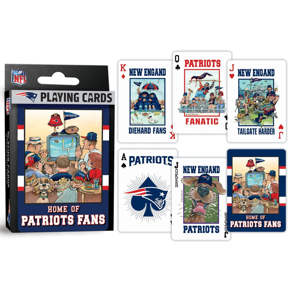 New England Patriots Fan Deck Playing Cards - 54 Card Deck (ONLINE ORDER ONLY)