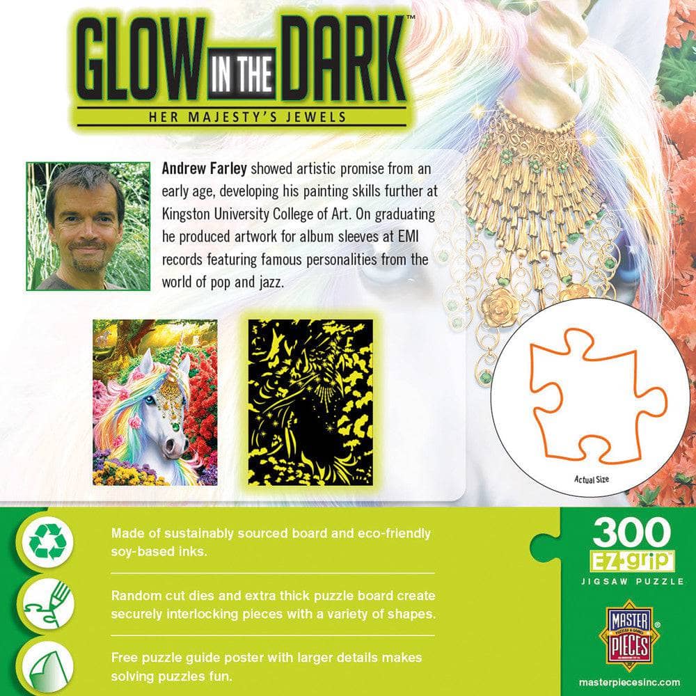 Glow in the Dark - Her Majesty's Jewels 300 Piece EZ Grip Jigsaw Puzzle (ONLINE ORDER ONLY)
