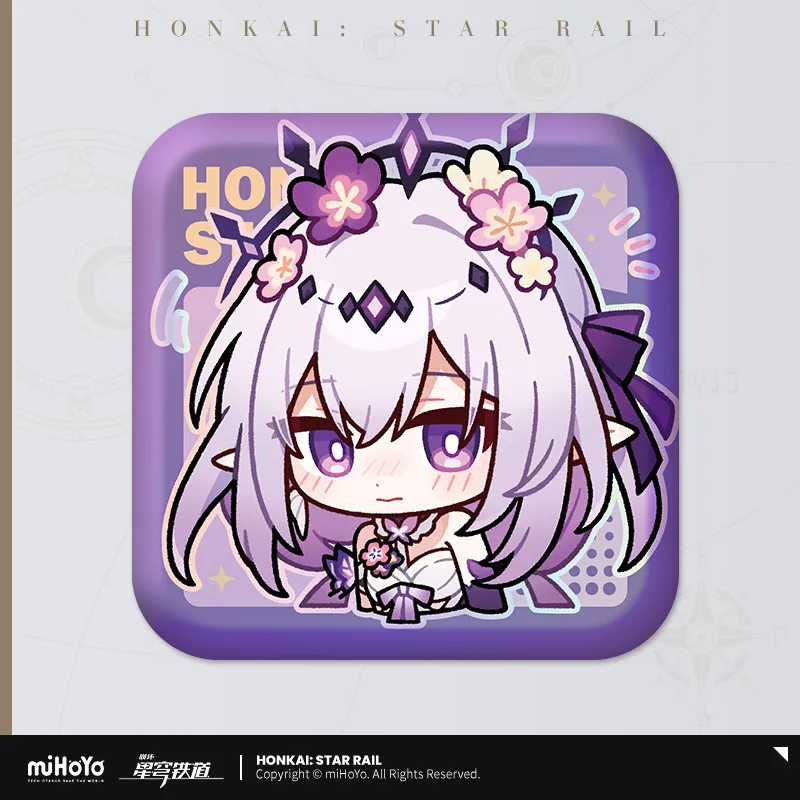 Pom-Pom Exhibition Series Square Tinplate Badge (ONLINE ORDER ONLY)