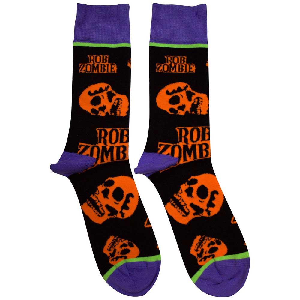Orange Skulls [Socks] (ONLINE ORDER ONLY)