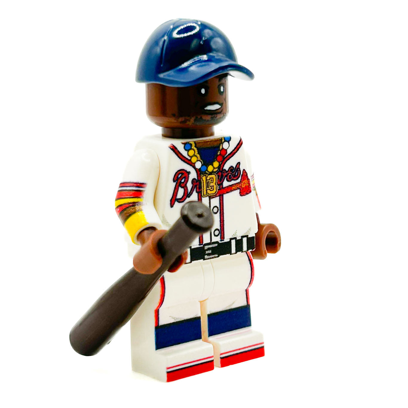 Acuna Atlanta #13 Baseball Player Minifig made using LEGO parts - B3 Customs (Online Order Only)
