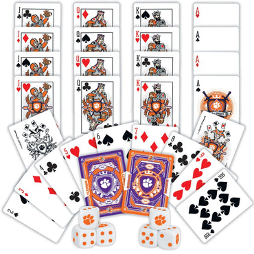 Clemson Tigers - 2-Pack Playing Cards & Dice Set (ONLINE ORDER ONLY)
