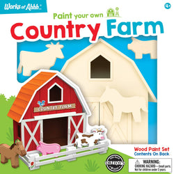 Country Farm Wood Wood Craft & Paint Kit