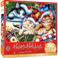 Happy Holidays - Holiday Treasures 300 Piece EZ Grip Jigsaw Puzzle (ONLINE ORDER ONLY)