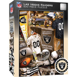 Las Vegas Raiders - Locker Room 500 Piece Jigsaw Puzzle (ONLINE ORDER ONLY)