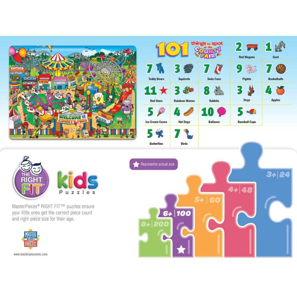 101 Things to Spotat the County Fair - 101 Piece Jigsaw Puzzle (ONLINE ORDER ONLY)