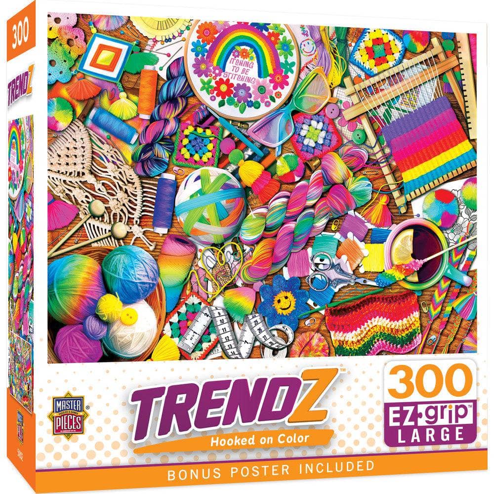 Trendz - Hooked on Color 300 Piece EZ Grip Jigsaw Puzzle (ONLINE ORDER ONLY)