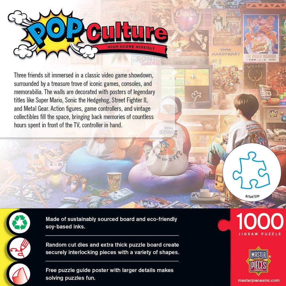 Pop Culture - High Score Hideout 1000 Piece Jigsaw Puzzle