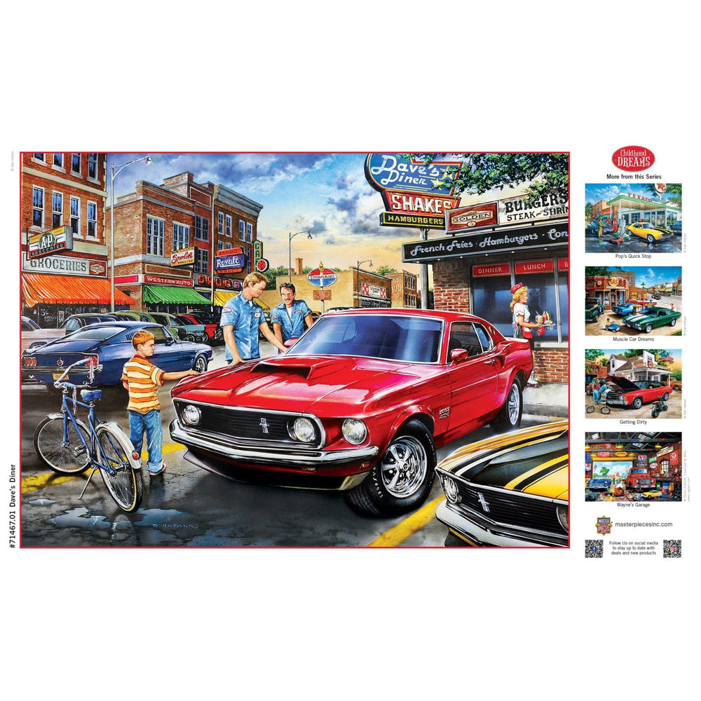 Childhood Dreams - Dave's Diner 1000 Piece Jigsaw Puzzle (ONLINE ORDER ONLY)
