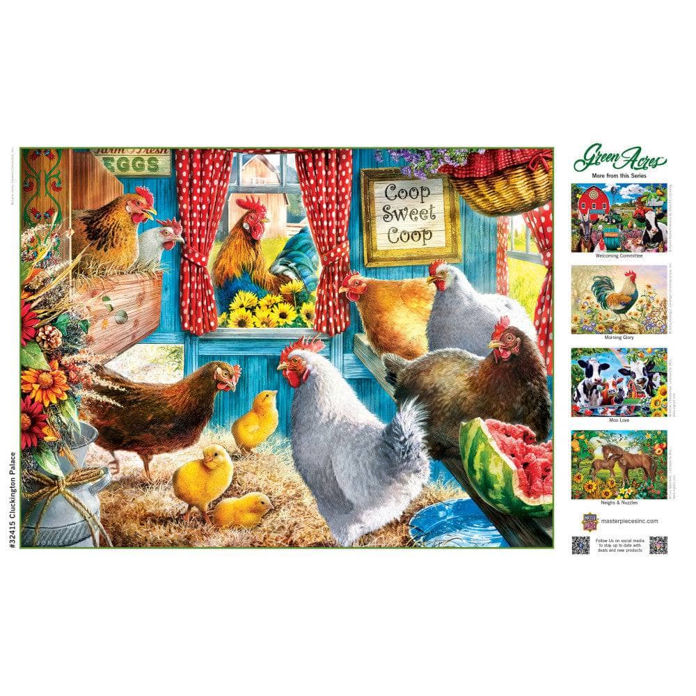 Green Acres - Cluckington Palace 300 Piece EZ Grip Jigsaw Puzzle (ONLINE ORDER ONLY)
