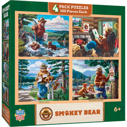 Smokey Bear 100 Piece Jigsaw Puzzles 4-Pack (ONLINE ORDER ONLY)