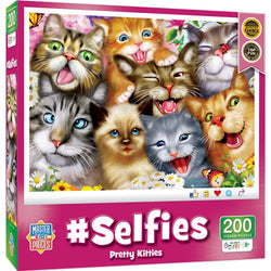 Selfies - Pretty Kitties 200 Piece Jigsaw Puzzle (ONLINE ORDER ONLY)