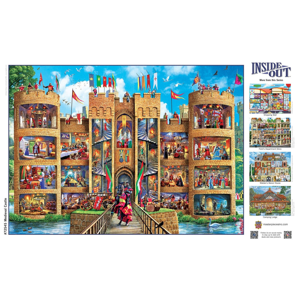 Inside Out - Medieval Castle 1000 Piece Jigsaw Puzzle (ONLINE ORDER ONLY)