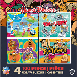 Hanna-Barbera 100 Piece Jigsaw Puzzles 4-Pack (ONLINE ORDER ONLY)