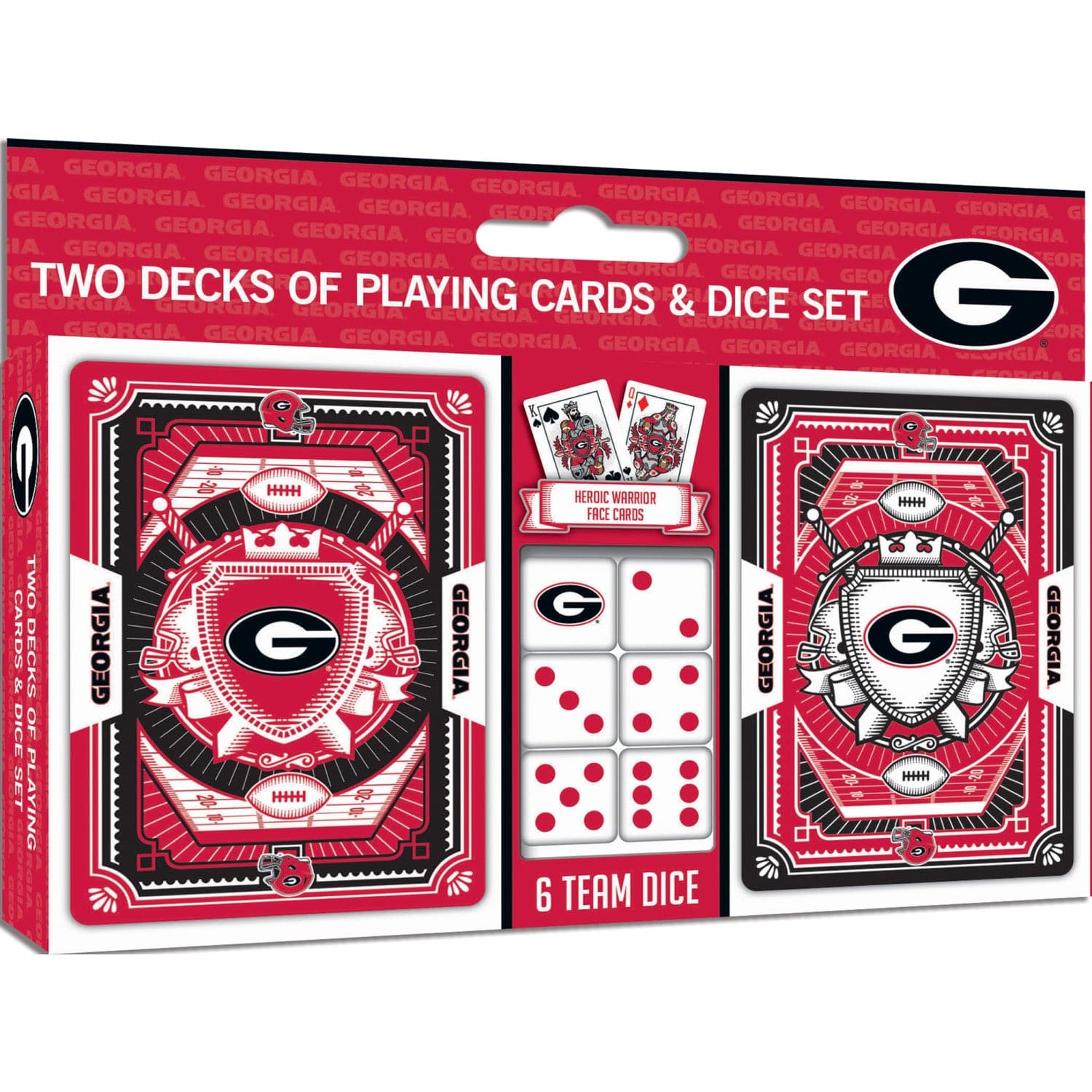 Georgia Bulldogs - 2-Pack Playing Cards & Dice Set (ONLINE ORDER ONLY)