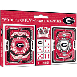 Georgia Bulldogs - 2-Pack Playing Cards & Dice Set (ONLINE ORDER ONLY)
