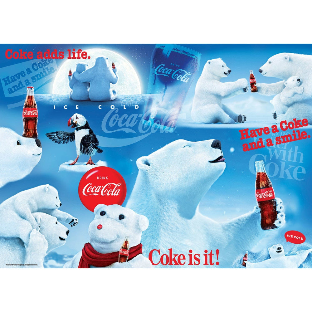Coca-Cola Polar Bears 1000 Piece Jigsaw Puzzle (ONLINE ORDER ONLY)