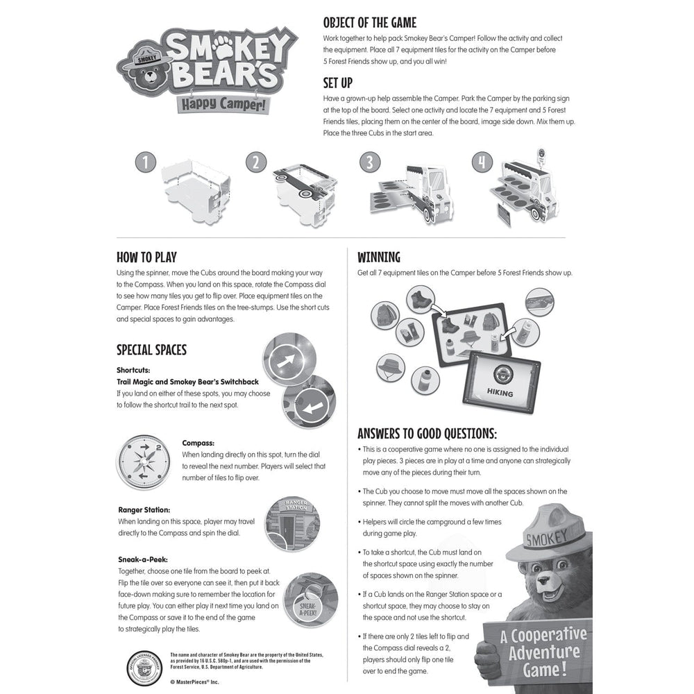 Smokey Bear's Happy Camper Co-Op Game (ONLINE ORDER ONLY)