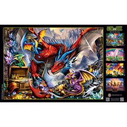 Glow in the Dark - Dragon's Horde 1000 Piece Jigsaw Puzzle (ONLINE ORDER ONLY)
