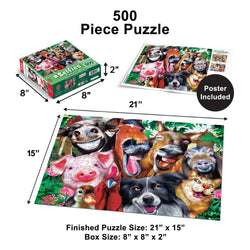 Selfies - Barnyard Grins 500 Piece Jigsaw Puzzle