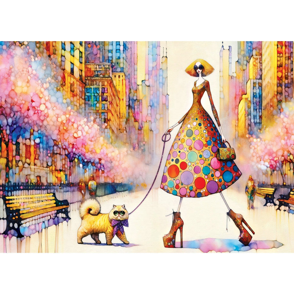 Catwalk Couture - Glamour Paws 1000 Piece Jigsaw Puzzle (ONLINE ORDER ONLY)