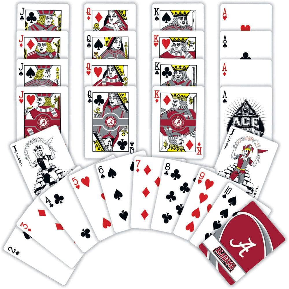 Alabama Crimson Tide Playing Cards - 54 Card Deck (ONLINE ORDER ONLY)