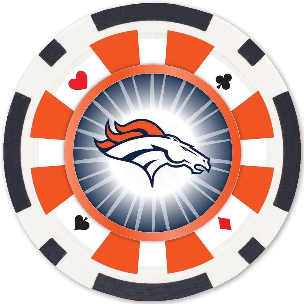 Denver Broncos 100 Piece Poker Chips (ONLINE ORDER ONLY)