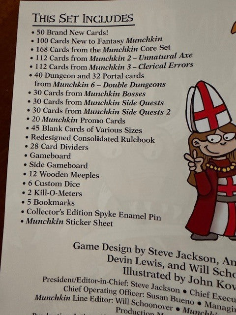 "Munchkin Big Box" Compatible Card Sleeve Bundle (8807 x 7 + 3368 x 1)