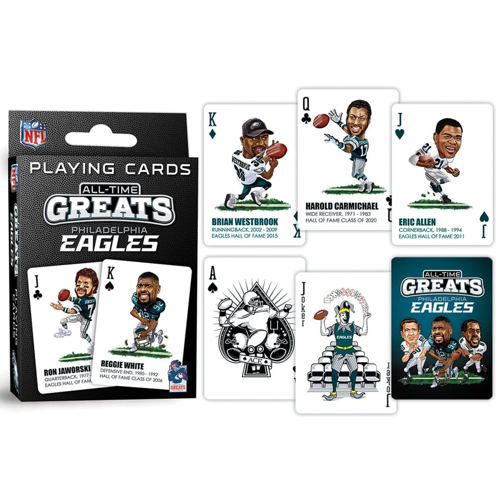 Philadelphia Eagles All-Time Greats Playing Cards - 54 Card Deck (ONLINE ORDER ONLY)