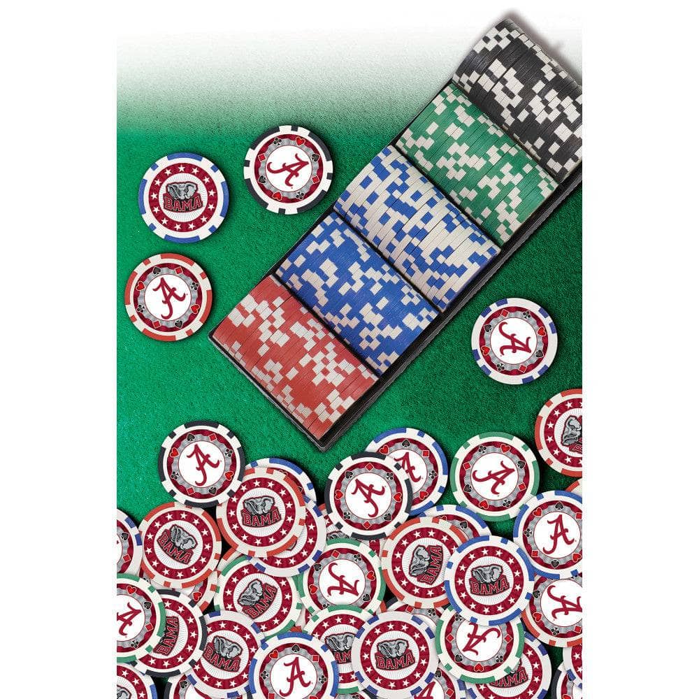Alabama Crimson Tide 100 Piece Poker Chips (ONLINE ORDER ONLY)