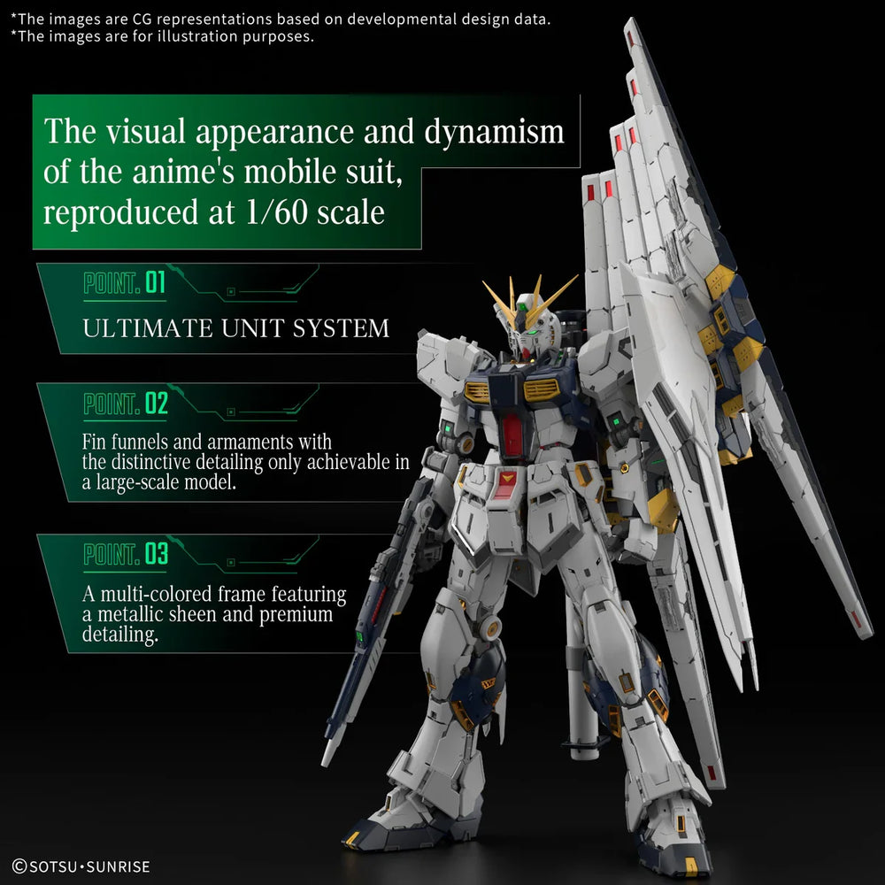 PG Unleashed 1/60 Nu Gundam - RX-93 V Gundam