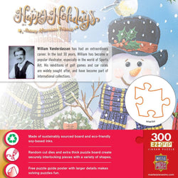 Happy Holidays - Snowy Afternoon Friends 300 Piece EZ Grip Jigsaw Puzzle
