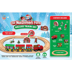 Old MacDonald's Farm Holiday Toy Train Set - Deluxe Edition