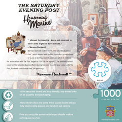 Saturday Evening Post - Homecoming Marine 1000 Piece Jigsaw Puzzle (ONLINE ORDER ONLY)