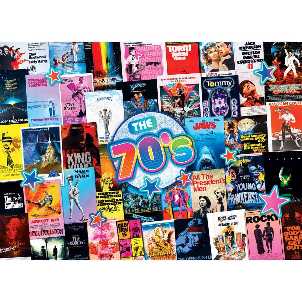 70's Blockbusters 1000 Piece Jigsaw Puzzle (ONLINE ORDER ONLY)