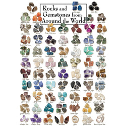 Rocks & Gemstones from Around the World 1000 Piece Jigsaw Puzzle (ONLINE ORDER ONLY)
