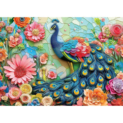 Handcrafted Menagerie - The Gilded Plume 1000 Piece Jigsaw Puzzle
