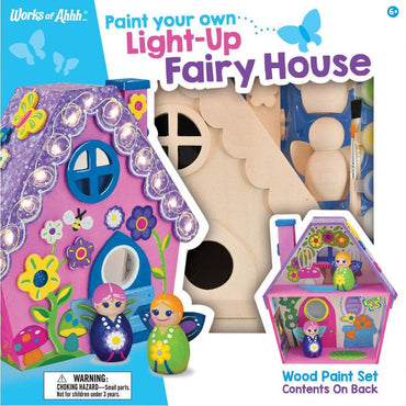 Light-Up Fairy House Wood Craft & Paint Kit (ONLINE ORDER ONLY)