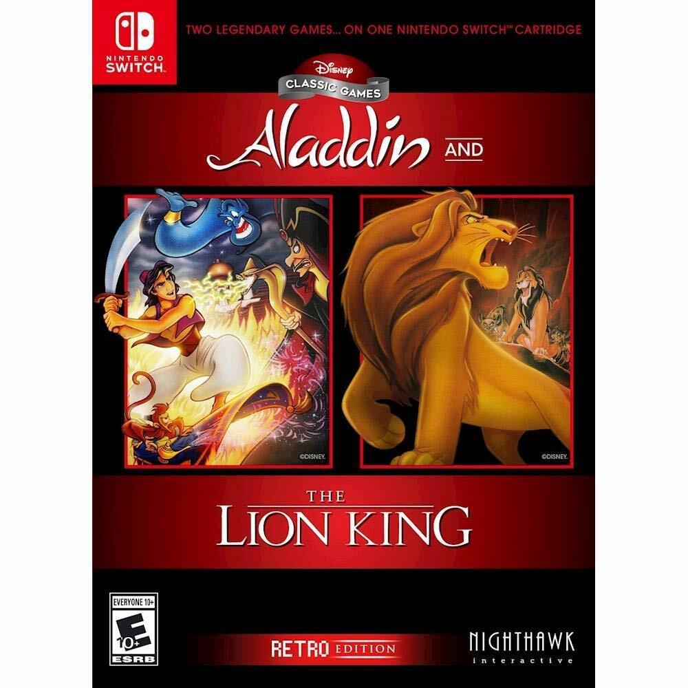 Disney Classic Games: Aladdin And The Lion King [Retro Clampshell Edition] (Nintendo Switch) (ONLINE ORDER ONLY)