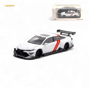 (Pre-Order) LMF Toyota Avalon Modified Concept - White Livery 1:64 (Online Order Only)