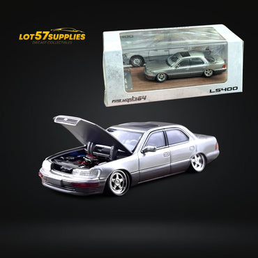 Fine works64 Lexus LS400 - Silver/Gray Double Stanced 1:64 (ONLINE ORDER ONLY)